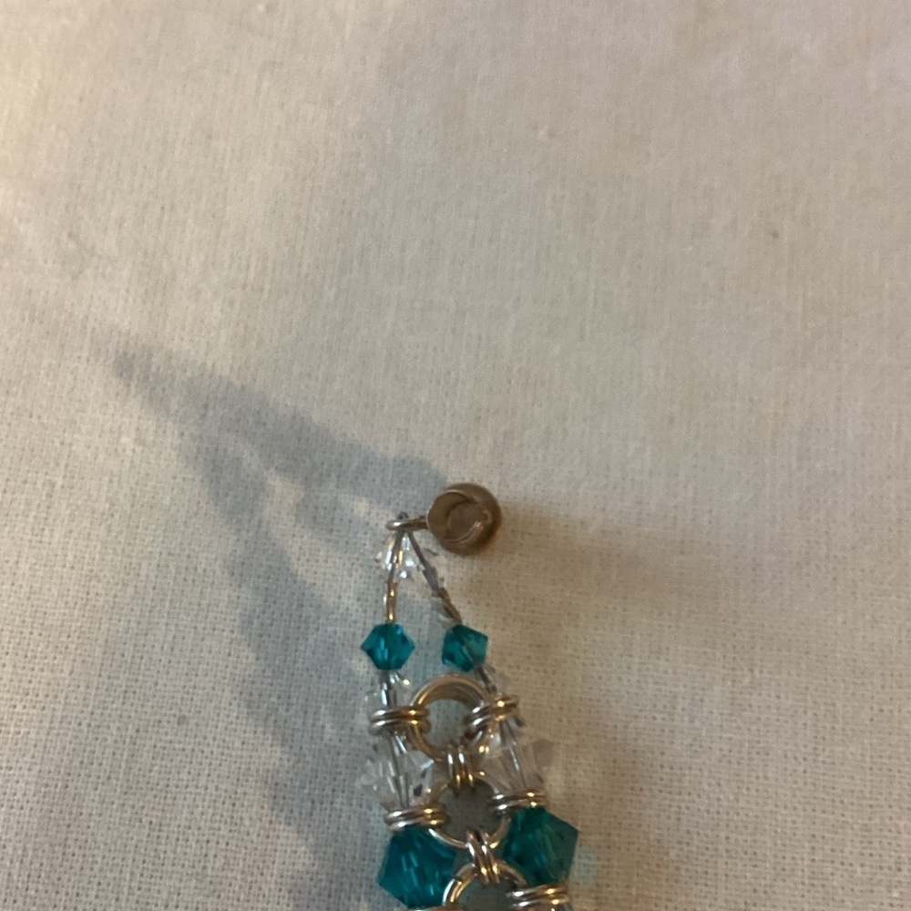Turquoise Color Crystal Bracelet - Picture 3 of 4